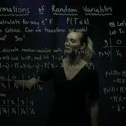 1 Transformations Of Random Variables Linear Transformations