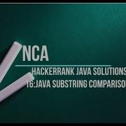16 Java Substring Comparisons Hackerrank Java Solutions