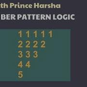 7 Number Patterns In Java Program To Print Number Pattern With For Loop