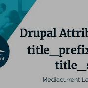 Drupal Attributes Title Prefix And Title Suffix