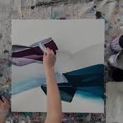 Abstract Acrylic Painting Techniques Using A Catalyst Wedge