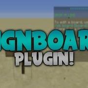 SIGNBOARD Minecraft Plugin Tutorial A Thank You For All The Comments