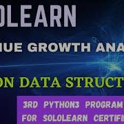 Revenue Growth Analysis Python3 Data Structures Project Answer Python Data Structures Programming