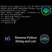 How To Reverse Python String And List Shorts TechnoDexterous Python
