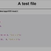 A Test File In Perl