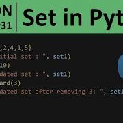 Python Tutorial 31 Sets In Python Programming For Beginners