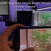 UNITY HDRP Real Time Virtual Studio Simple Test Virtual Camera And Face Tracking