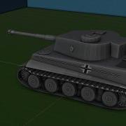 Low Poly Tiger 1 Tank Blender 2 82