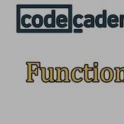 Learn Python With CodeCademy Functions