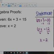 Algebra Proofs