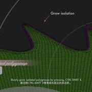 ZB 11 06 Zbrush Grow Shrink Isolated Polygroups With Shortcuts