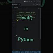 Eval In Python Inbuilt Function Python Programming Coding