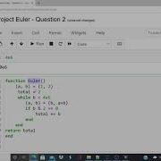Julia Tutorial Project Euler Question 2