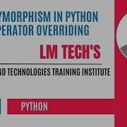 POLYMORPHISM IN PYTHON OPERATOR OVERLOADING PYTHON FULL EXPLANATION IN TAMIL PART 55