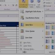 Excel 2010 Statistics 24 Conditional Formatting Cell Chart Histogram