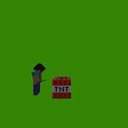Minecraft Steve TNT Green Screen