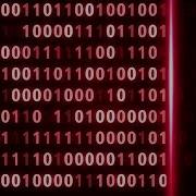 Red Binary Data Scan Loop Stock Motion Graphics