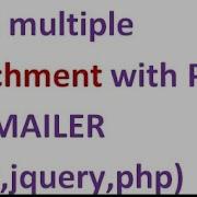 Send Multiple Attachment With Php Phpmailer Ajax Jquery With Tinymce Editor