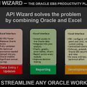 Use Excel For All Your Oracle Data Entry Maintenance And Reporting Needs API Wizard