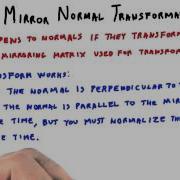 Mirror Normal Transformation Interactive 3D Graphics