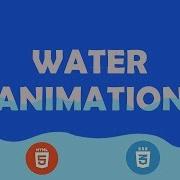 Text Animation Water Animation Using Only HTML CSS