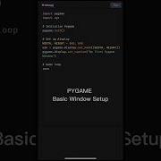 Pygame Basic Window Setup Pygame Python Tutorial Python Pygame