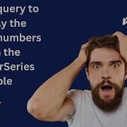 Write A Query To Display The Missing Numbers From The NumberSeries Table SQL Interview Questions