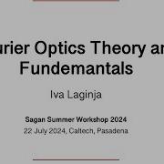 Introduction Fourier Optics Theory And Fundamentals Iva Laginja LESIA
