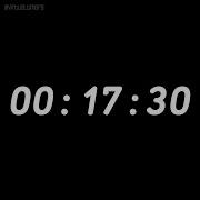 SILENT 17 Minute And 30 Second Countdown White Classic With Time Markers Chapters