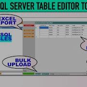 SQL Server Table Editor Manager Tool Visual Studio