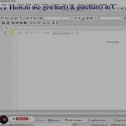 How To Use Getchar Putchar In C Programming Prof Antony Vijay Shorts