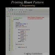 Heart Pattern Short C Programming