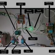 Smart Industrial Motor Protection Predictive Maintenance System ESP32 IoT Project