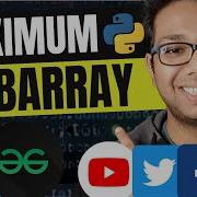 Kadane S Algorithm Python Maximum Subarray Leetcode
