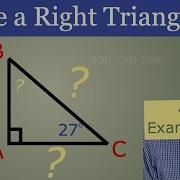 Solve A Right Triangle By Finding Missing Sides And Angles
