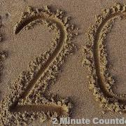 2 Minute Timer Countdown 120 0 Numbers Written In Sand 120 Seconds Meditation Class Two Mins