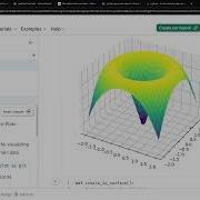 Marimo Python Notebook 3D Matplotlib Surface Plot Example