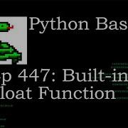 Python Basics Built In Float Function