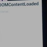Using DOMContentLoaded