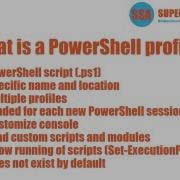 Understanding PowerShell Profiles