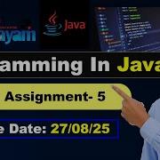 Programming In Java Week 5 Assignment Answers Solutions Nptel Assignment 5 July 2025