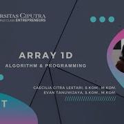 Array 1 Dimensi Java Netbeans Algorithm And Programming UC