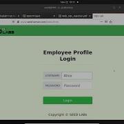 Lab11 SEED 2 0 SQL Injection Attack Lab Part I