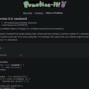 Java Practice It Exercise 5 4 RandomX Method Basics Random While Loops