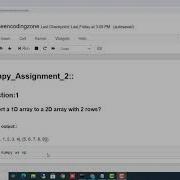 Convert A 1D Array To A 2D Array With 2 Rows Python Tutorial For Beginners Shaheencodingzone
