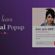 How To Make Mouse Leave Popup Or Modal Box Using HTML CSS And JavaScript