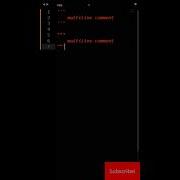 Multiline Comment In Python