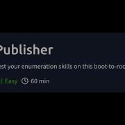 Publisher TryHackMe