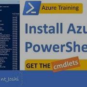 Install Azure PowerShell