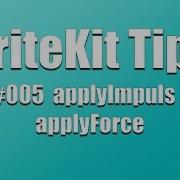 SpriteKit Tutorial Tipps Deutsch German 005 ApplyImpuls ApplyForce